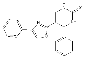 4-phenyl-5-(3-phenyl-1,2,4-oxadiazol-5-yl)-3,4-dihydro-1H-pyrimidine-2-thione