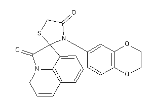 3'-(2,3-dihydro-1,4-benzodioxin-6-yl)spiro[BLAH-2,2'-thiazolidine]-4'-quinone