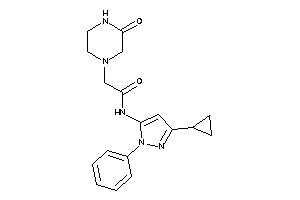 N-(5-cyclopropyl-2-phenyl-pyrazol-3-yl)-2-(3-ketopiperazino)acetamide