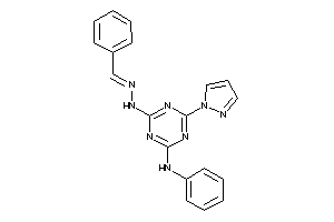 (4-anilino-6-pyrazol-1-yl-s-triazin-2-yl)-(benzalamino)amine