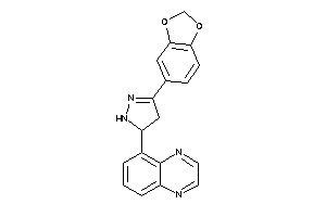 5-[5-(1,3-benzodioxol-5-yl)-2-pyrazolin-3-yl]quinoxaline