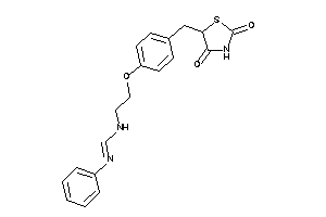 Image of N-[2-[4-[(2,4-diketothiazolidin-5-yl)methyl]phenoxy]ethyl]-N'-phenyl-formamidine