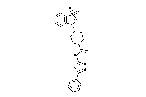 1-(1,1-diketo-1,2-benzothiazol-3-yl)-N-(5-phenyl-1,3,4-oxadiazol-2-yl)isonipecotamide