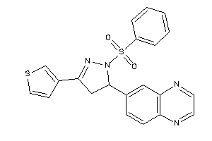 6-[2-besyl-5-(3-thienyl)-2-pyrazolin-3-yl]quinoxaline