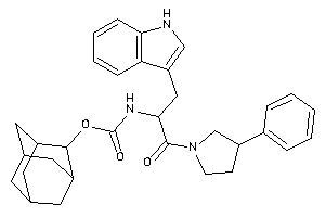 Image of N-[1-(1H-indol-3-ylmethyl)-2-keto-2-(3-phenylpyrrolidino)ethyl]carbamic Acid 2-adamantyl Ester