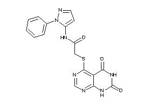 2-[(2,4-diketo-1H-pyrimido[4,5-d]pyrimidin-5-yl)thio]-N-(2-phenylpyrazol-3-yl)acetamide