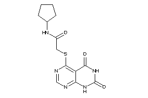 N-cyclopentyl-2-[(2,4-diketo-1H-pyrimido[4,5-d]pyrimidin-5-yl)thio]acetamide