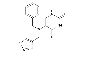 5-[benzyl(thiadiazol-4-ylmethyl)amino]uracil