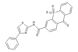 Image of 9,10,10-triketo-N-(4-phenylthiazol-2-yl)thioxanthene-3-carboxamide