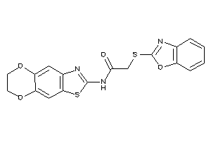 2-(1,3-benzoxazol-2-ylthio)-N-(6,7-dihydro-[1,4]dioxino[2,3-f][1,3]benzothiazol-2-yl)acetamide