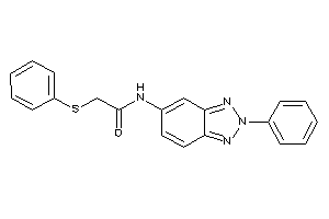 N-(2-phenylbenzotriazol-5-yl)-2-(phenylthio)acetamide