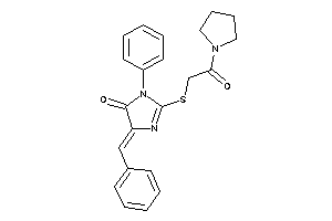 5-benzal-2-[(2-keto-2-pyrrolidino-ethyl)thio]-3-phenyl-2-imidazolin-4-one