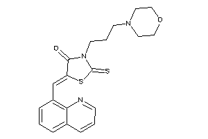 3-(3-morpholinopropyl)-5-(8-quinolylmethylene)-2-thioxo-thiazolidin-4-one