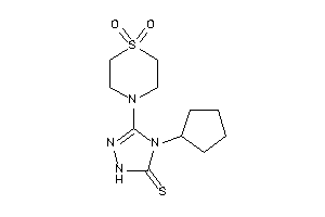 4-cyclopentyl-3-(1,1-diketo-1,4-thiazinan-4-yl)-1H-1,2,4-triazole-5-thione