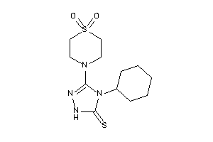 4-cyclohexyl-3-(1,1-diketo-1,4-thiazinan-4-yl)-1H-1,2,4-triazole-5-thione