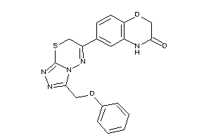 Image of 6-[3-(phenoxymethyl)-7H-[1,2,4]triazolo[3,4-b][1,3,4]thiadiazin-6-yl]-4H-1,4-benzoxazin-3-one
