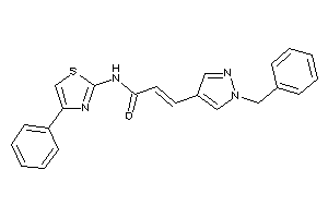 3-(1-benzylpyrazol-4-yl)-N-(4-phenylthiazol-2-yl)acrylamide