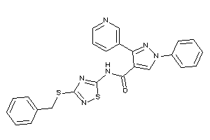 N-[3-(benzylthio)-1,2,4-thiadiazol-5-yl]-1-phenyl-3-(3-pyridyl)pyrazole-4-carboxamide