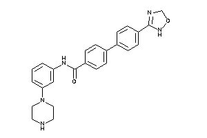 Image of 4-[4-(2,5-dihydro-1,2,4-oxadiazol-3-yl)phenyl]-N-(3-piperazinophenyl)benzamide