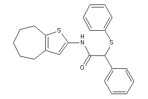 2-phenyl-2-(phenylthio)-N-(5,6,7,8-tetrahydro-4H-cyclohepta[b]thiophen-2-yl)acetamide