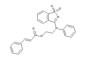 3-phenylacrylic Acid 2-(N-(1,1-diketo-1,2-benzothiazol-3-yl)anilino)ethyl Ester