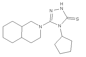 3-(3,4,4a,5,6,7,8,8a-octahydro-1H-isoquinolin-2-yl)-4-cyclopentyl-1H-1,2,4-triazole-5-thione