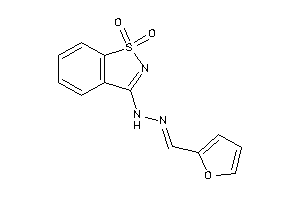 Image of (1,1-diketo-1,2-benzothiazol-3-yl)-(2-furfurylideneamino)amine