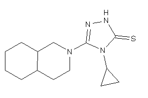 3-(3,4,4a,5,6,7,8,8a-octahydro-1H-isoquinolin-2-yl)-4-cyclopropyl-1H-1,2,4-triazole-5-thione