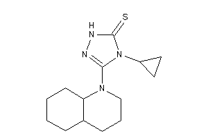 3-(3,4,4a,5,6,7,8,8a-octahydro-2H-quinolin-1-yl)-4-cyclopropyl-1H-1,2,4-triazole-5-thione