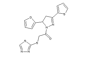 1-[5-(2-furyl)-3-(2-thienyl)-2-pyrazolin-1-yl]-2-(1,3,4-thiadiazol-2-ylthio)ethanone