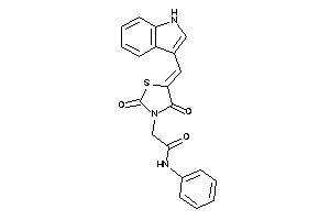 2-[5-(1H-indol-3-ylmethylene)-2,4-diketo-thiazolidin-3-yl]-N-phenyl-acetamide