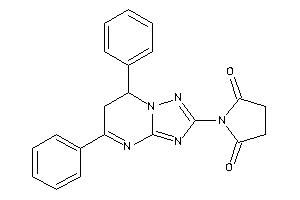 Image of 1-(5,7-diphenyl-6,7-dihydro-[1,2,4]triazolo[1,5-a]pyrimidin-2-yl)pyrrolidine-2,5-quinone