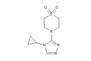 4-(4-cyclopropyl-1,2,4-triazol-3-yl)-1,4-thiazinane 1,1-dioxide