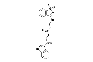 3-[(1,1-diketo-1,2-benzothiazol-3-yl)amino]propionic Acid [2-(1H-indol-3-yl)-2-keto-ethyl] Ester