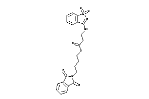 3-[(1,1-diketo-1,2-benzothiazol-3-yl)amino]propionic Acid 4-phthalimidobutyl Ester