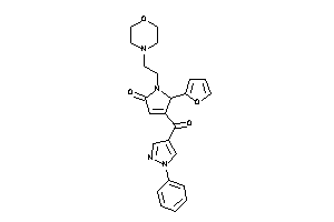 5-(2-furyl)-1-(2-morpholinoethyl)-4-(1-phenylpyrazole-4-carbonyl)-3-pyrrolin-2-one