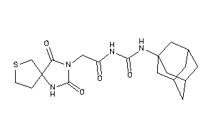 N-(1-adamantylcarbamoyl)-2-(2,4-diketo-7-thia-1,3-diazaspiro[4.4]nonan-3-yl)acetamide