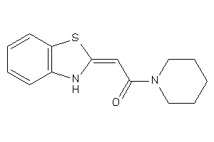 2-(3H-1,3-benzothiazol-2-ylidene)-1-piperidino-ethanone