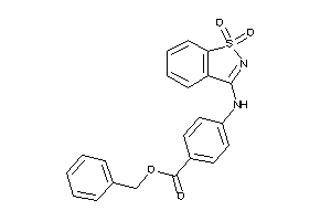 4-[(1,1-diketo-1,2-benzothiazol-3-yl)amino]benzoic Acid Benzyl Ester