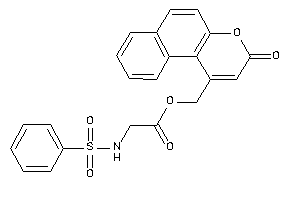 2-(benzenesulfonamido)acetic Acid (3-ketobenzo[f]chromen-1-yl)methyl Ester