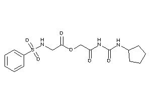 Image of 2-(benzenesulfonamido)acetic Acid [2-(cyclopentylcarbamoylamino)-2-keto-ethyl] Ester