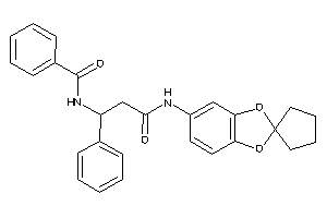 N-[3-keto-1-phenyl-3-(spiro[1,3-benzodioxole-2,1'-cyclopentane]-5-ylamino)propyl]benzamide