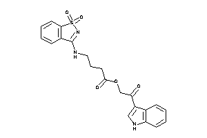 4-[(1,1-diketo-1,2-benzothiazol-3-yl)amino]butyric Acid [2-(1H-indol-3-yl)-2-keto-ethyl] Ester