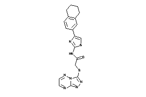 Image of N-(4-tetralin-6-ylthiazol-2-yl)-2-([1,2,4]triazolo[4,3-b][1,2,4]triazin-3-ylthio)acetamide