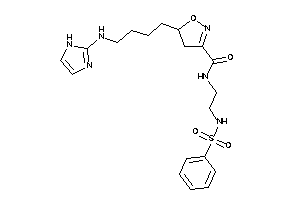 N-[2-(benzenesulfonamido)ethyl]-5-[4-(1H-imidazol-2-ylamino)butyl]-2-isoxazoline-3-carboxamide