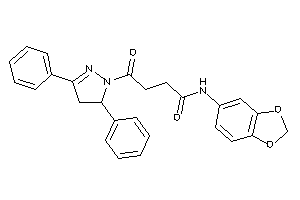 N-(1,3-benzodioxol-5-yl)-4-(3,5-diphenyl-2-pyrazolin-1-yl)-4-keto-butyramide