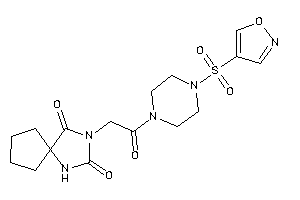 3-[2-(4-isoxazol-4-ylsulfonylpiperazino)-2-keto-ethyl]-1,3-diazaspiro[4.4]nonane-2,4-quinone