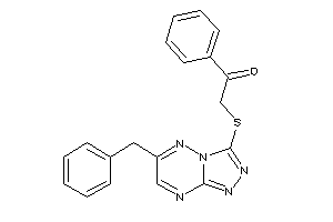 2-[(6-benzyl-[1,2,4]triazolo[4,3-b][1,2,4]triazin-3-yl)thio]-1-phenyl-ethanone