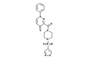 3-(4-isoxazol-4-ylsulfonylpiperazine-1-carbonyl)-1-phenyl-pyridazin-4-one