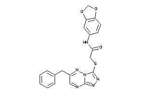 N-(1,3-benzodioxol-5-yl)-2-[(6-benzyl-[1,2,4]triazolo[4,3-b][1,2,4]triazin-3-yl)thio]acetamide
